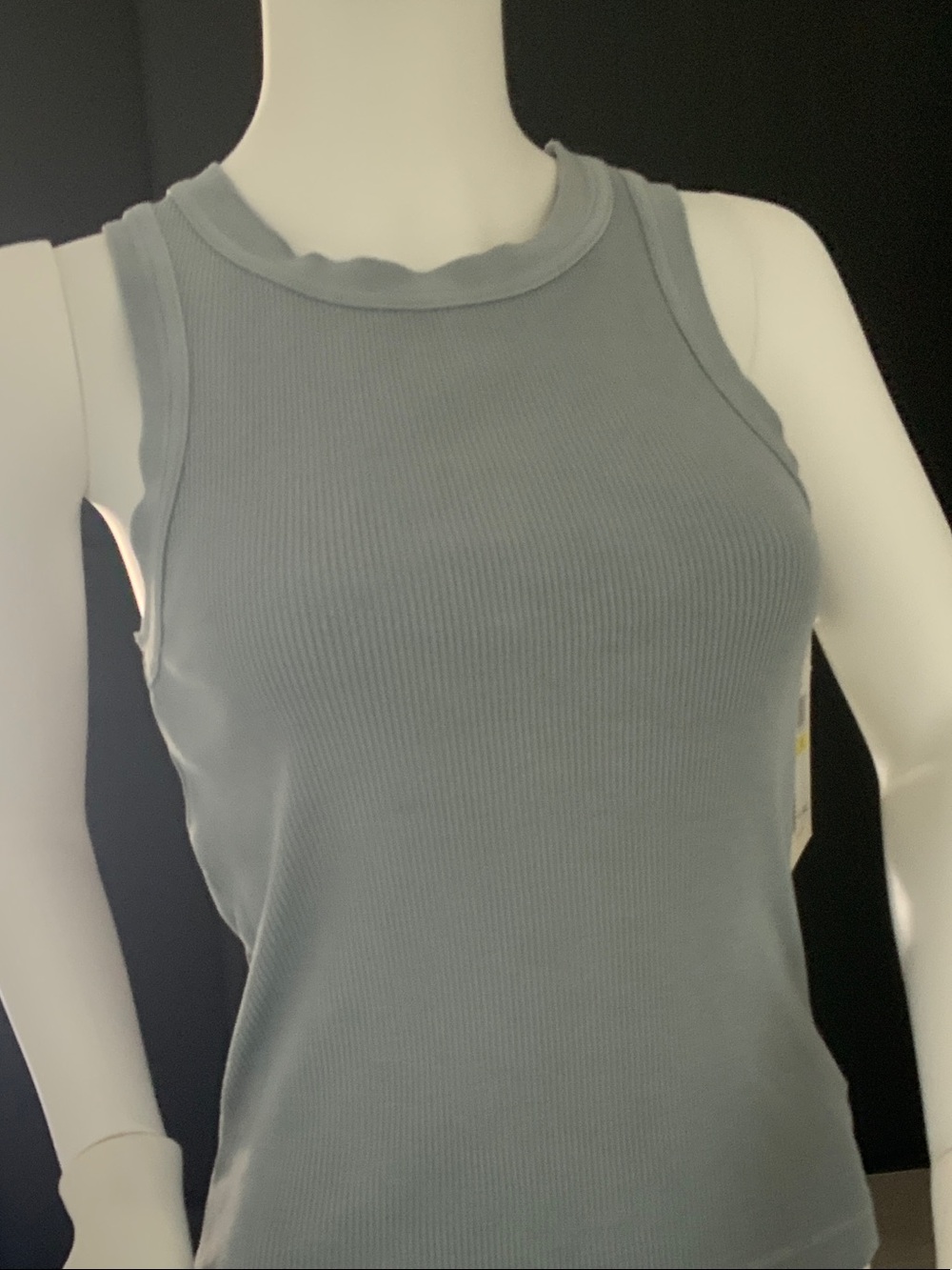 Citizens Of Humanity Ribbed Tank Top in Light Gray